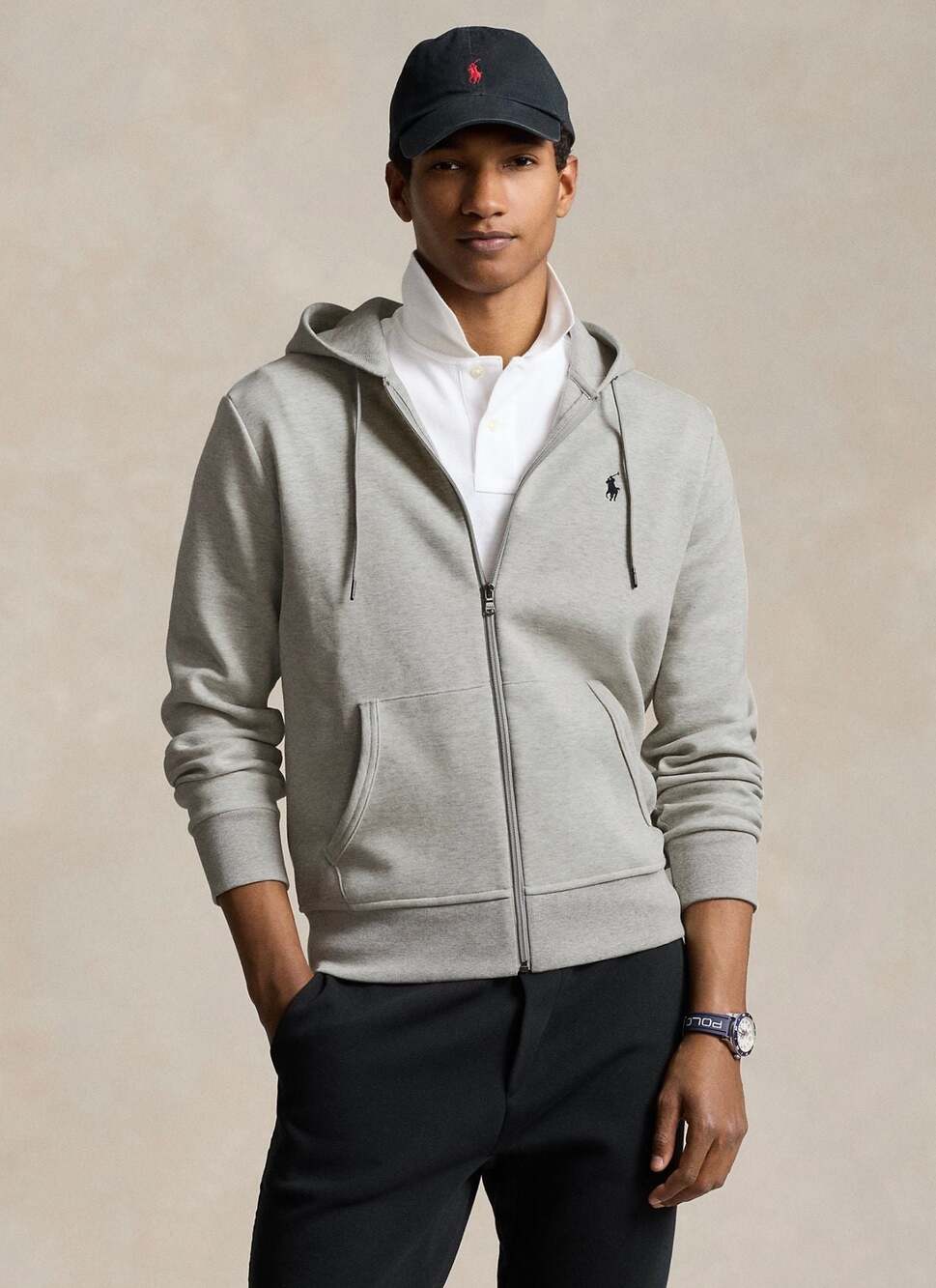 Polo Ralph Lauren Light Sport Heather Double-Knit Full-Zip Hoodie 3XL TALL NEW